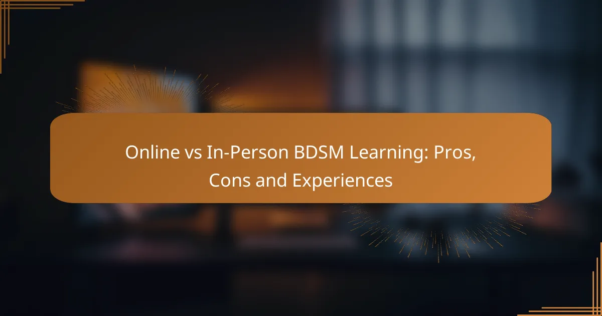 Online vs In-Person [censured] Learning: Pros, Cons and Experiences